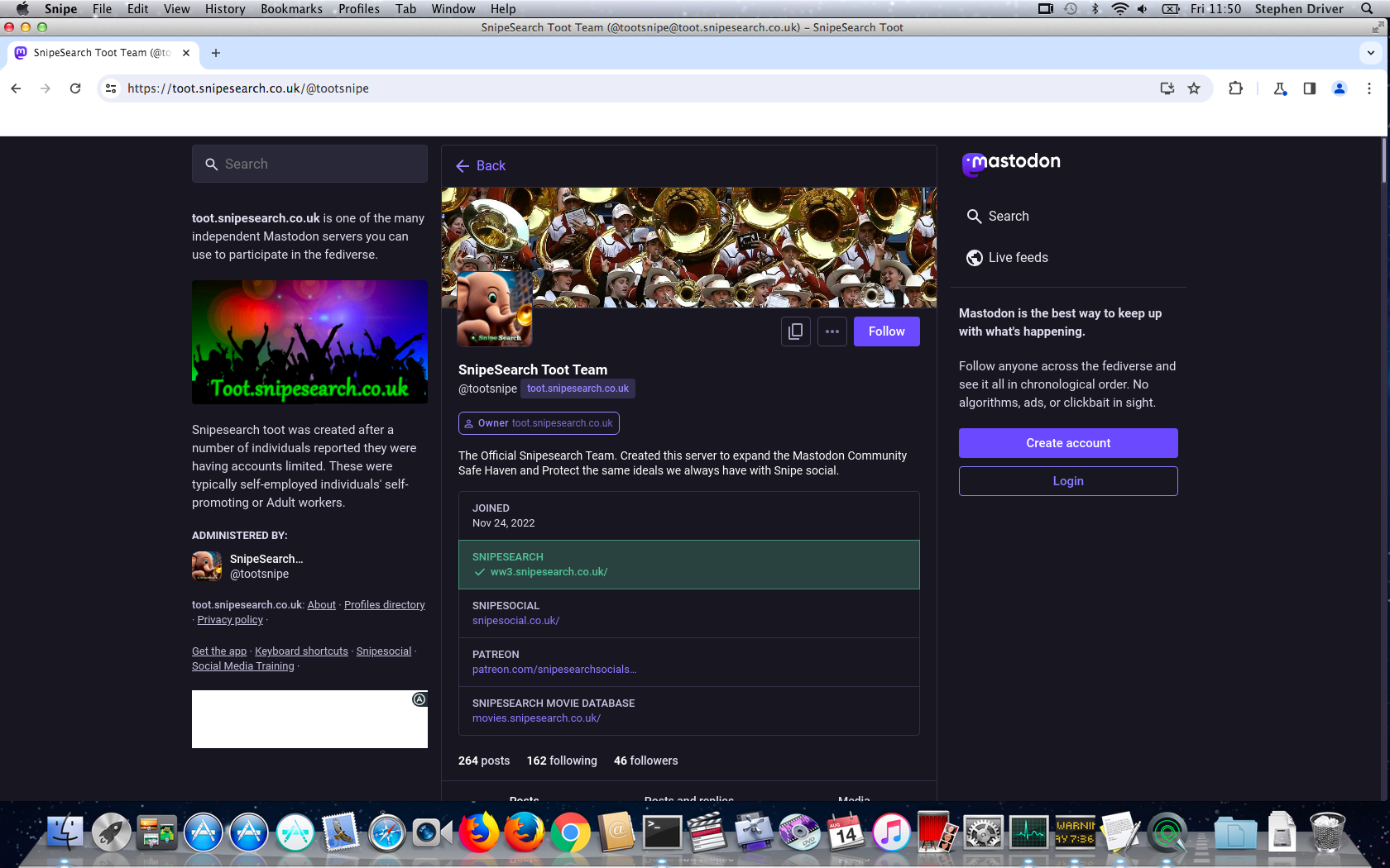 Snipe new tab on Mac Legacy
